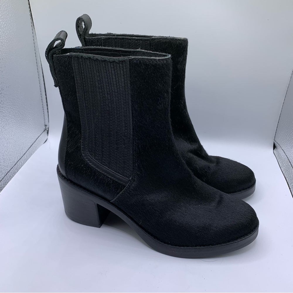 UGG Camden Chelsea booties black cow hair boots